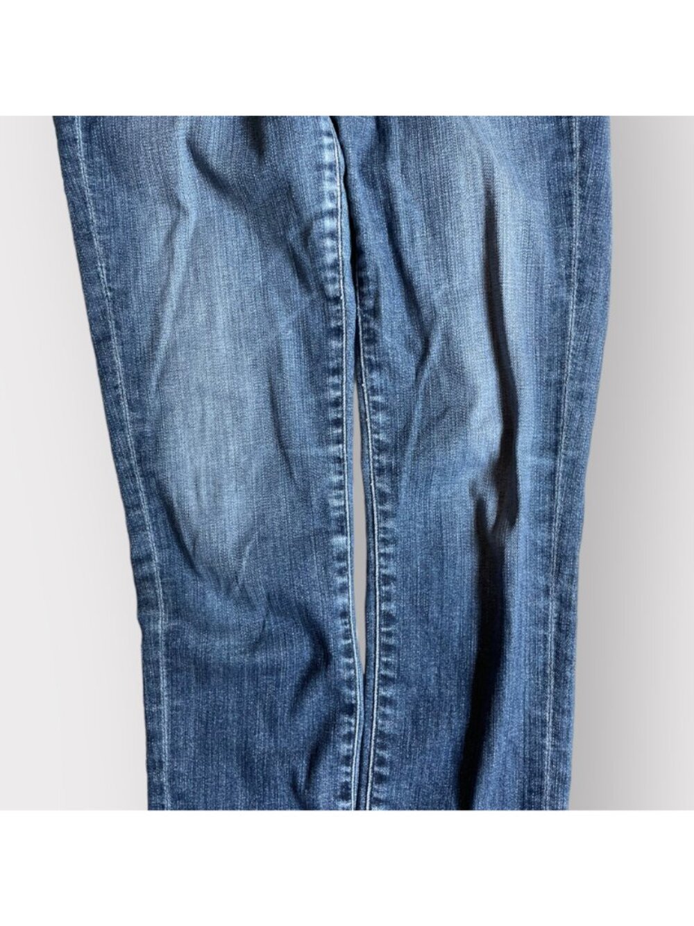 AG Adriano Goldschmied Size 27 Blue Denim Stevie Ankle Slim Straight Leg Jeans - Picture 9 of 11